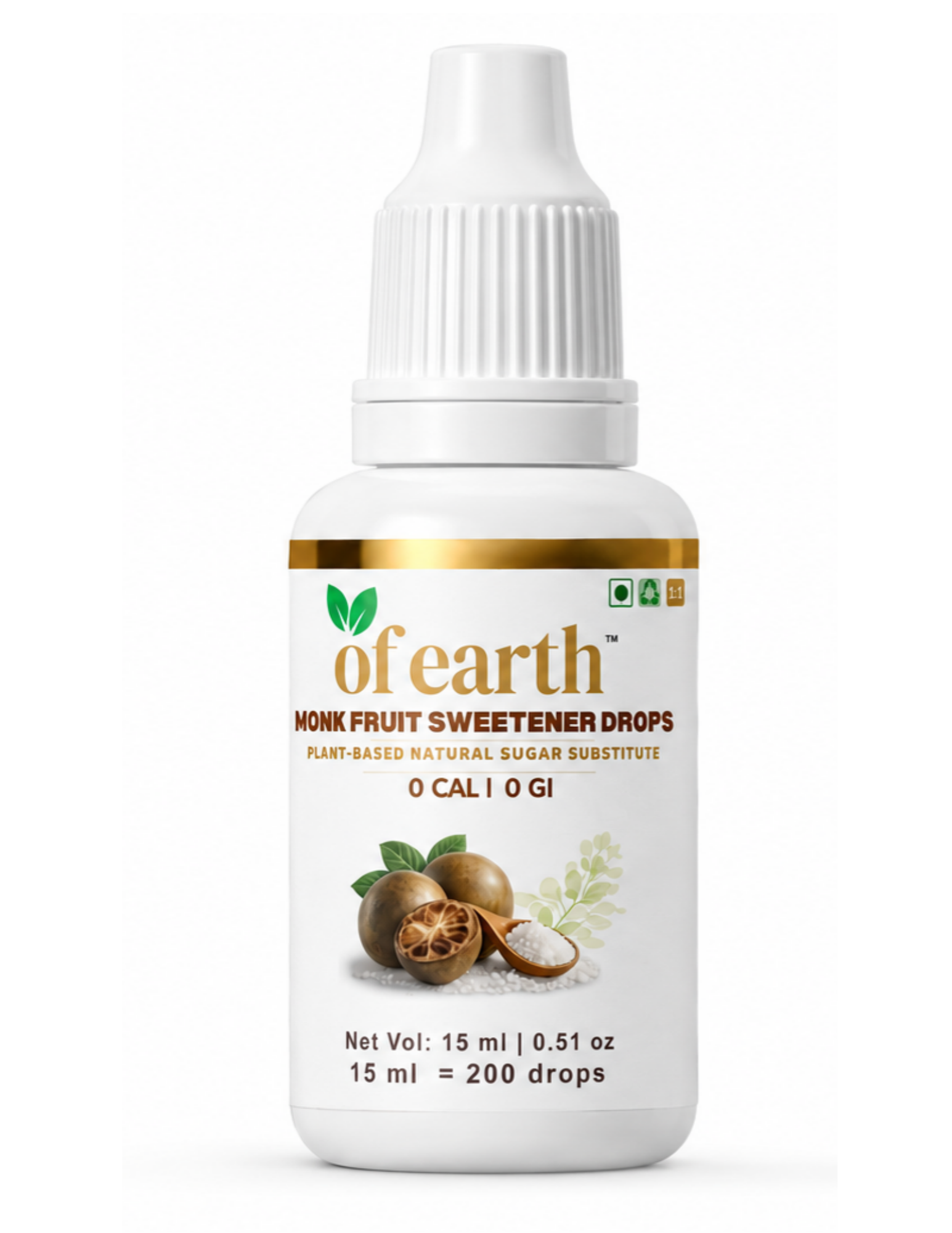 Of Earth Pure Monk Fruit Extract Drops 15ml