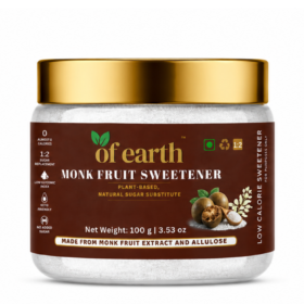 Of Earth Monk Fruit Sweetener with Allulose 100g- RETAIL